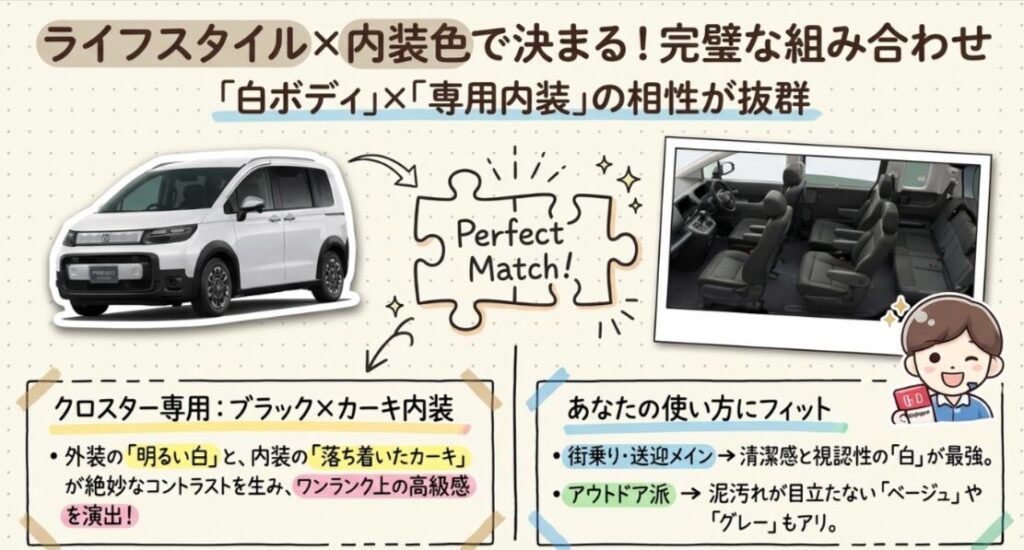ボディカラーと内装色