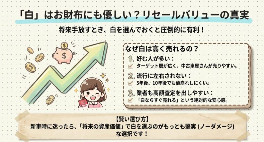 白は中古市場でも人気か？　フリードGT系