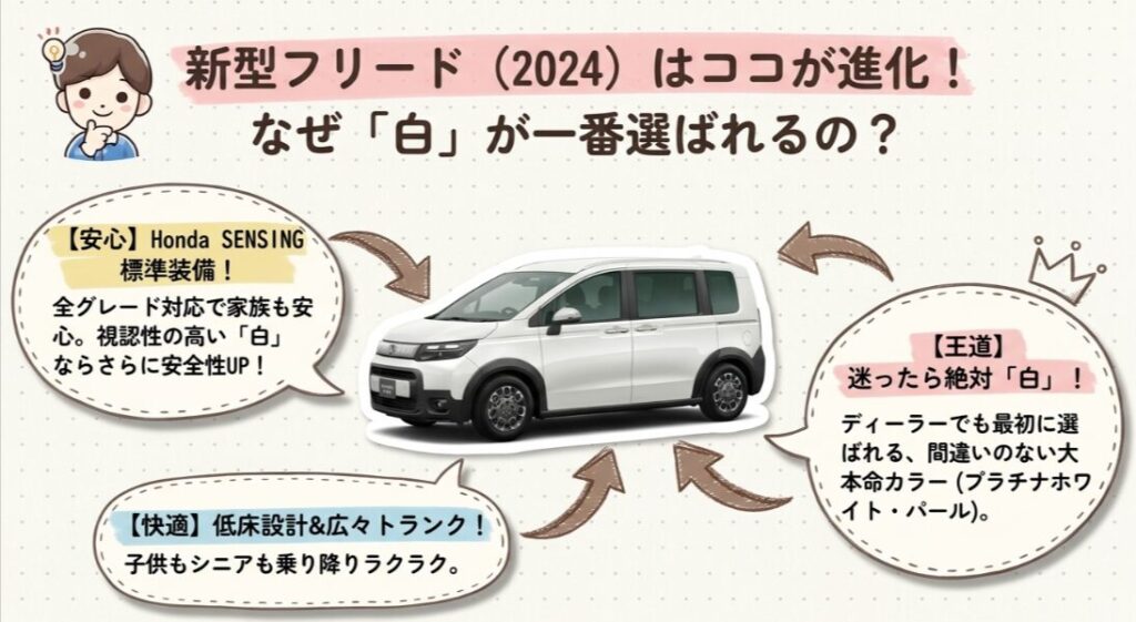 新型フリード2024年モデルの特徴