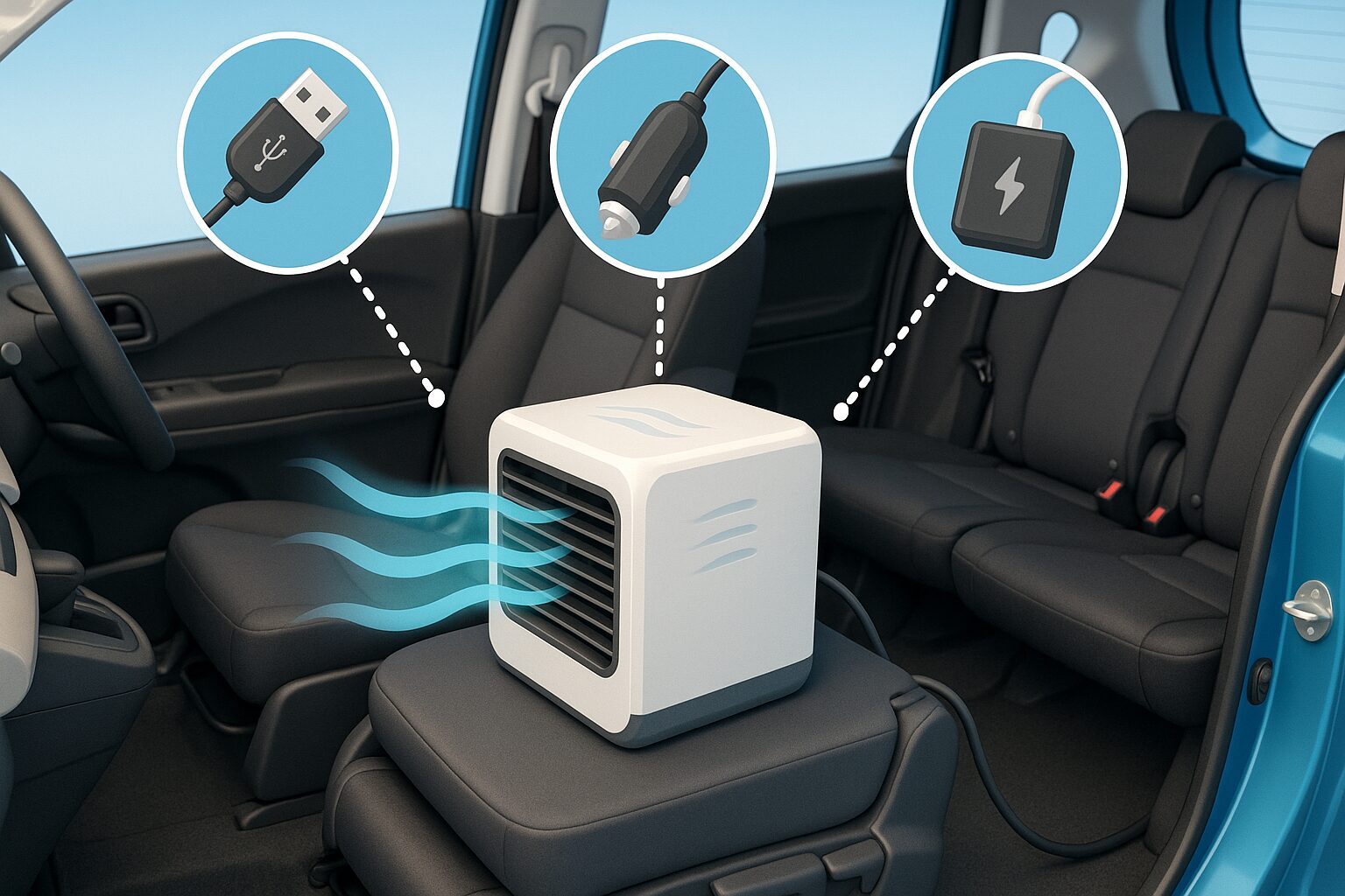 ポータブルクーラーの電源タイプ(USB/シガーソケット/外部電源)の違い