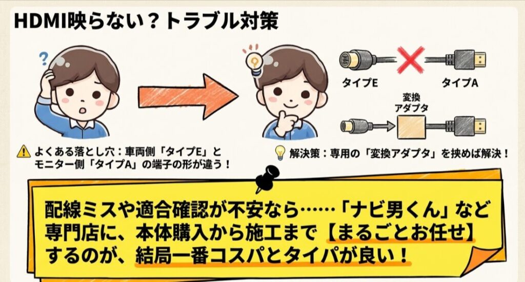HDMI映らない？トラブル対策