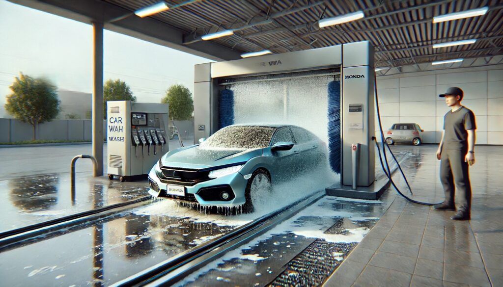ガソリンスタンド洗車機の特徴と注意点