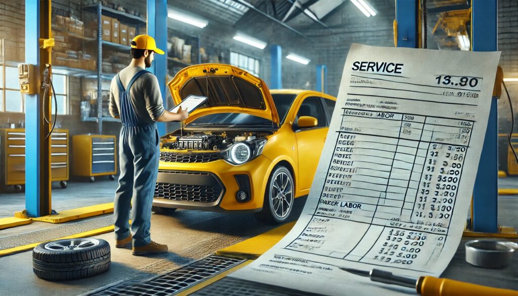 イエローハットでのイグニッションコイル交換費用を確認