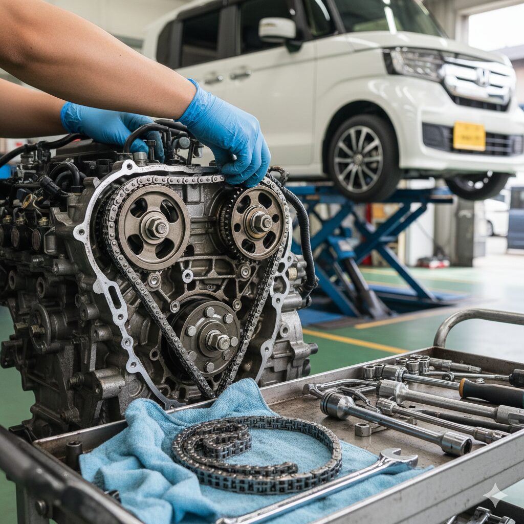 タイミングベルトではなくタイミングチェーン採用の理由