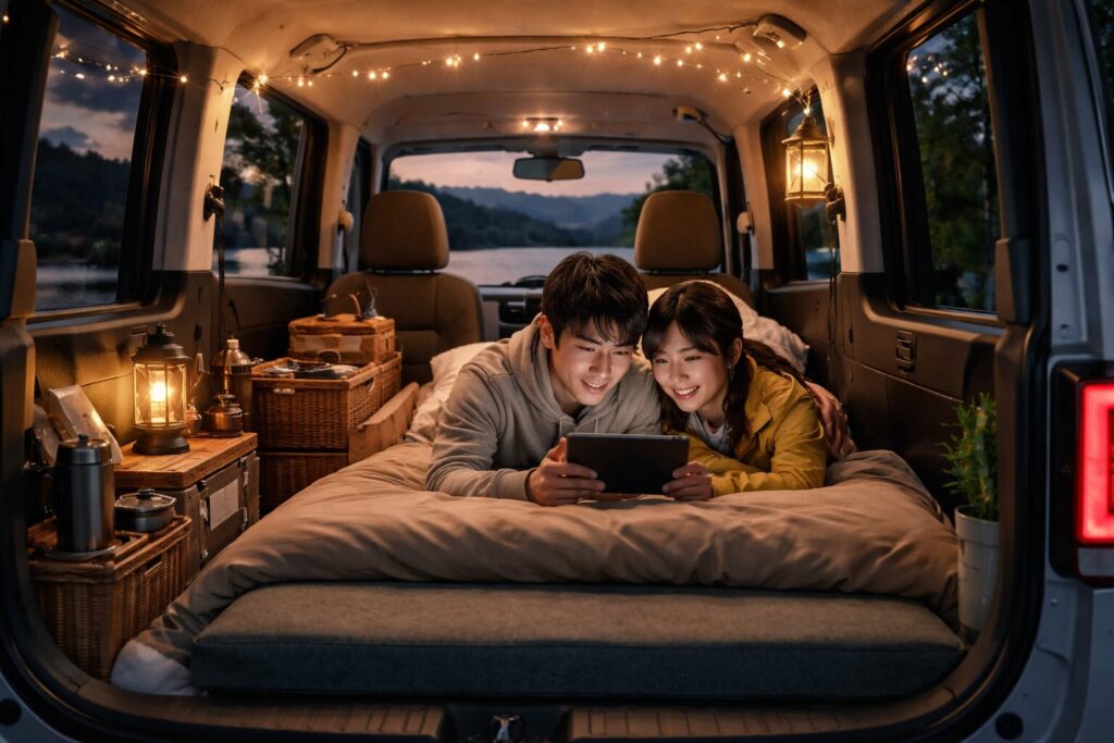 N-BOX JOY車中泊グッズはCarclub