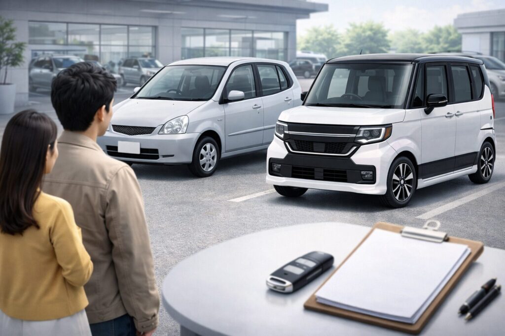 納車までの代車と中古車