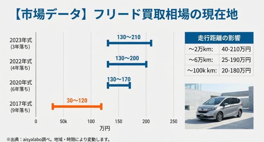 フリード　買取相場　現在地
