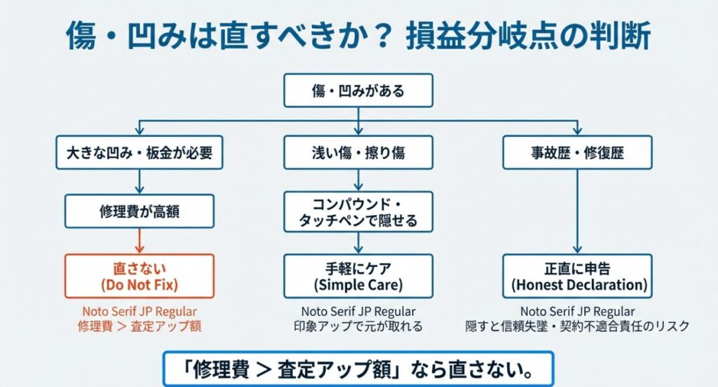 「直す・直さない」の判断基準