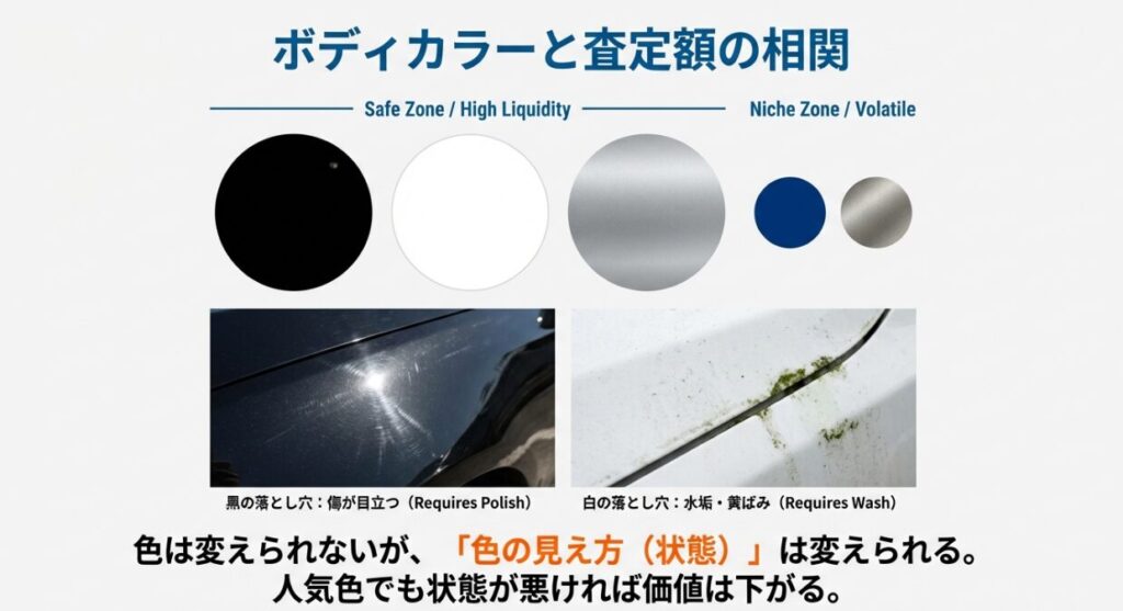 人気カラーで買取相場UP