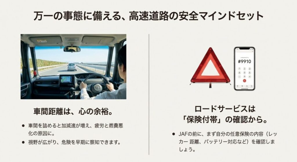 JAFなどロードサービス準備