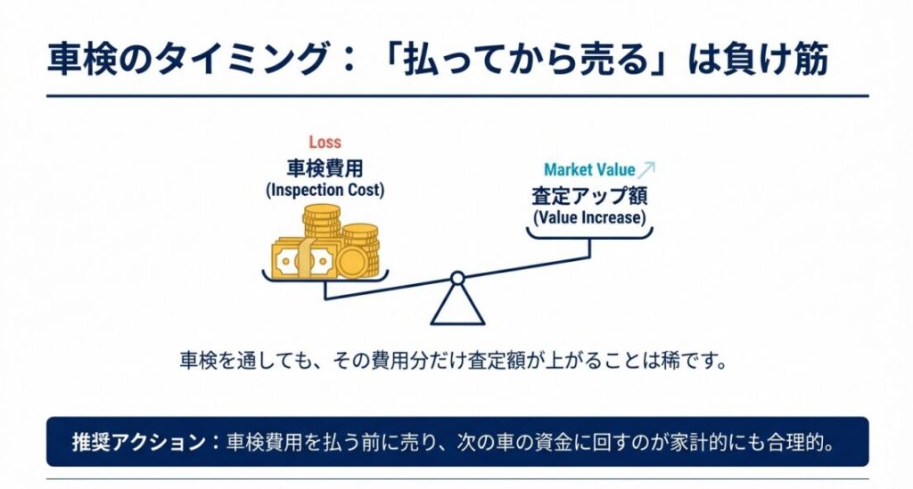 売るタイミングは車検前