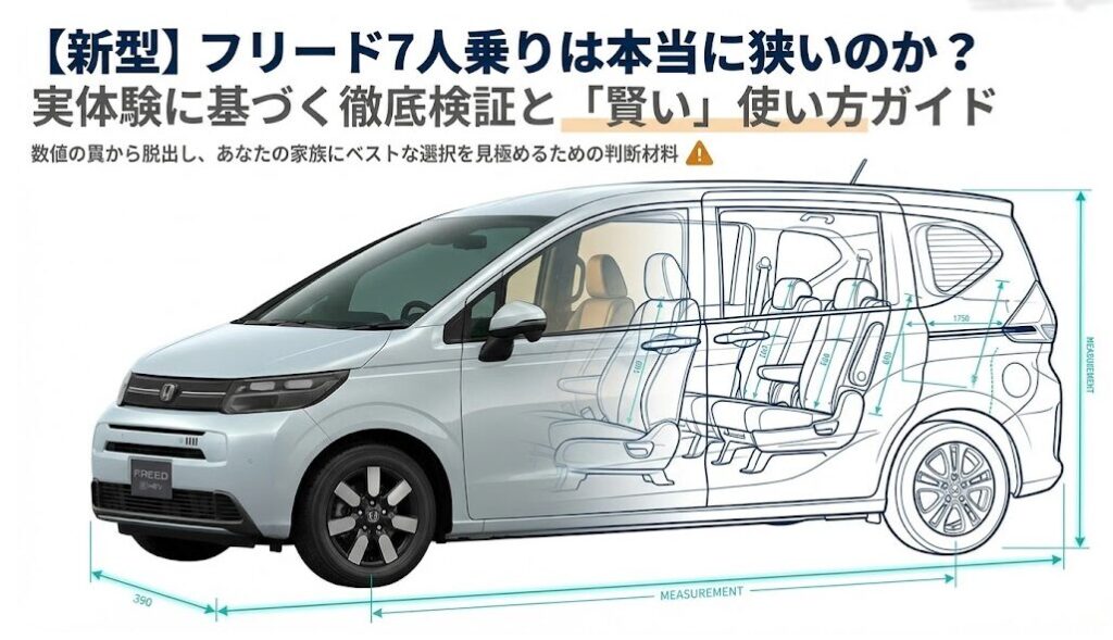 新型フリード7人乗りは狭い?原因と対策を実体験と比較で解説