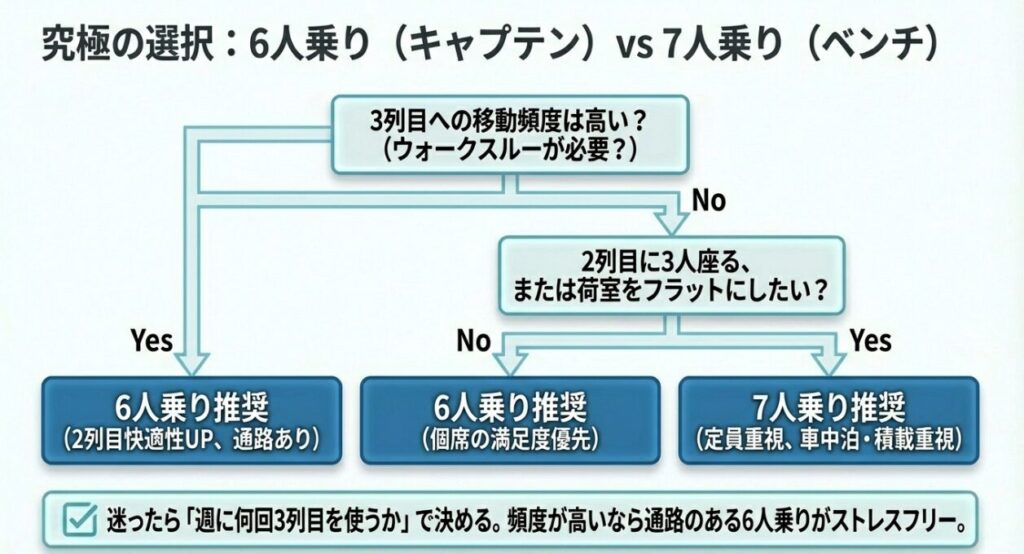 6人乗りキャプテンシート比較