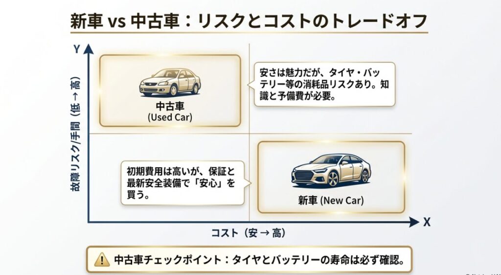 中古車相場と新車の違い