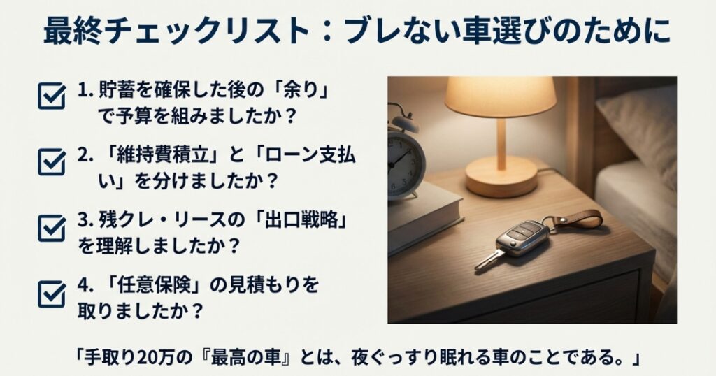 手取り20万円の車購入、ホンダ車の選び方:まとめ