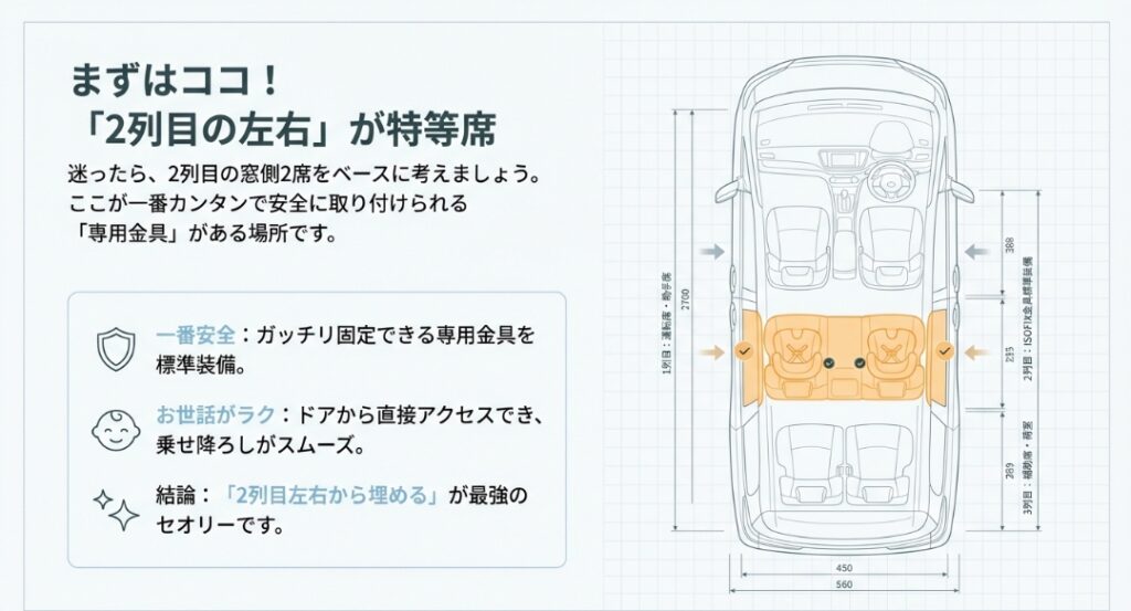 ISOFIX対応座席の確認　新型フリード　GT系