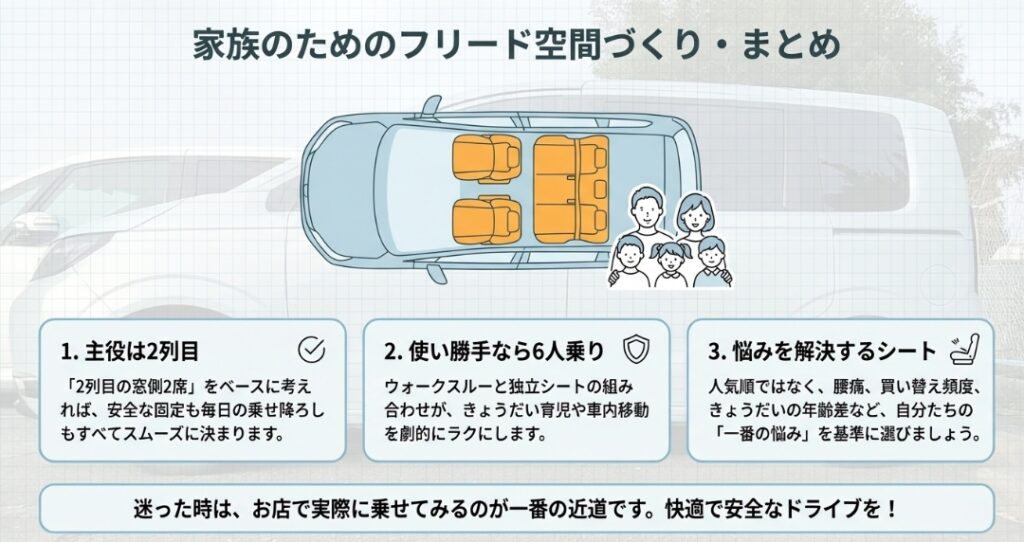 フリードのチャイルドシート総括