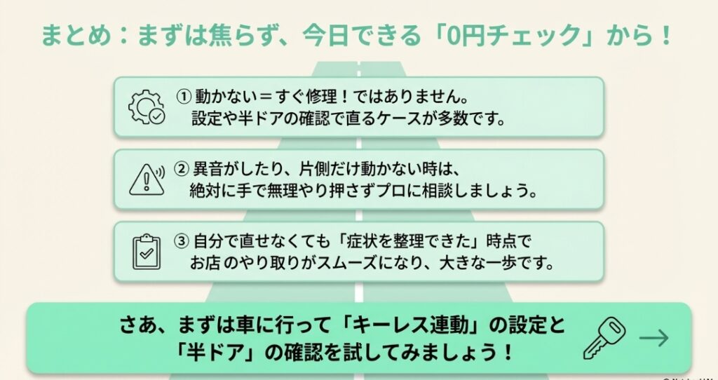 フリードのドアミラー自動格納しない対策まとめ　フリード　GT系