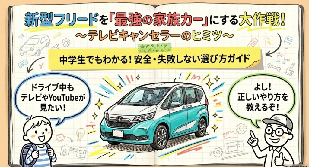 フリードにテレビキャンセラーを取り付ける方法|工賃・注意点も解説 GT系