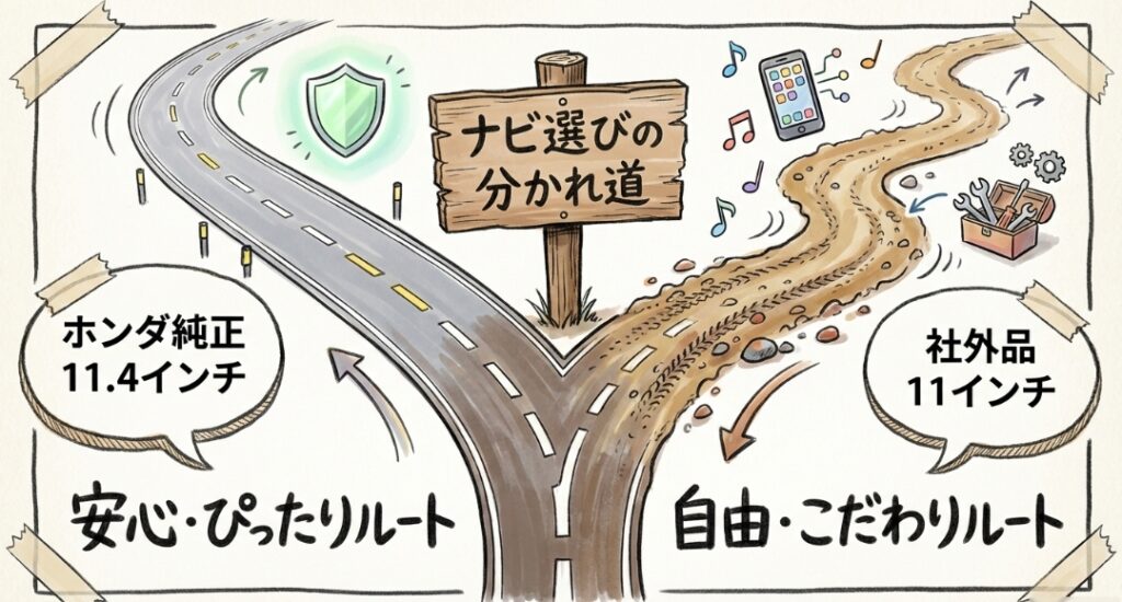 社外11インチナビ フリード GT系