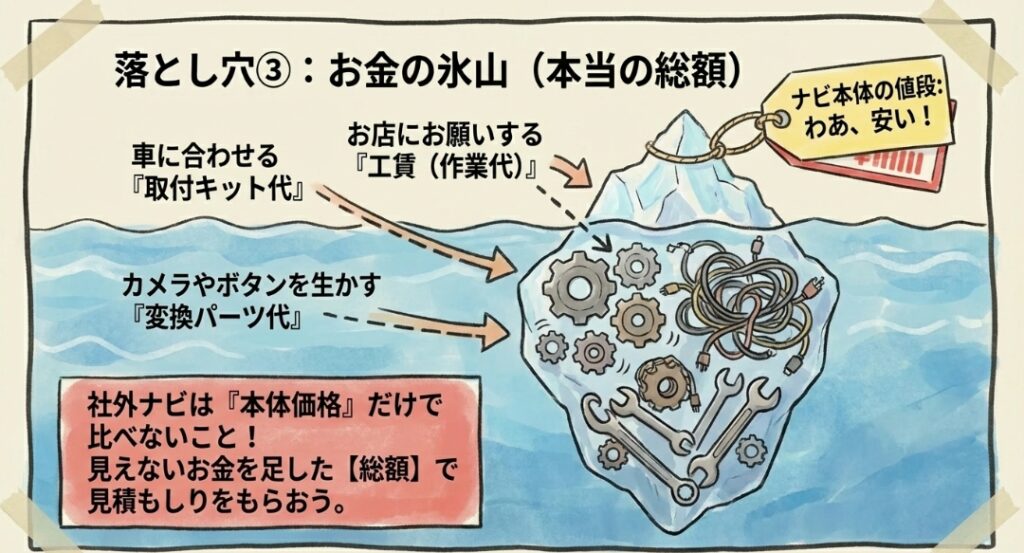 ナビの価格と工賃 フリード GT系