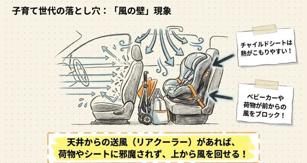 子どもがいる家庭はリアクーラーが必要になりやすい フリード GT系 2