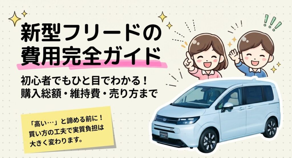 【2026年】新型フリードの費用完全ガイド|購入総額・維持費・残クレ・値引き・買取相場まで解説