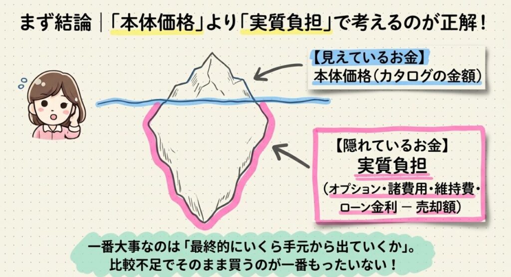 まず結論|新型フリードは「本体価格」より「実質負担」で考えるのが正解