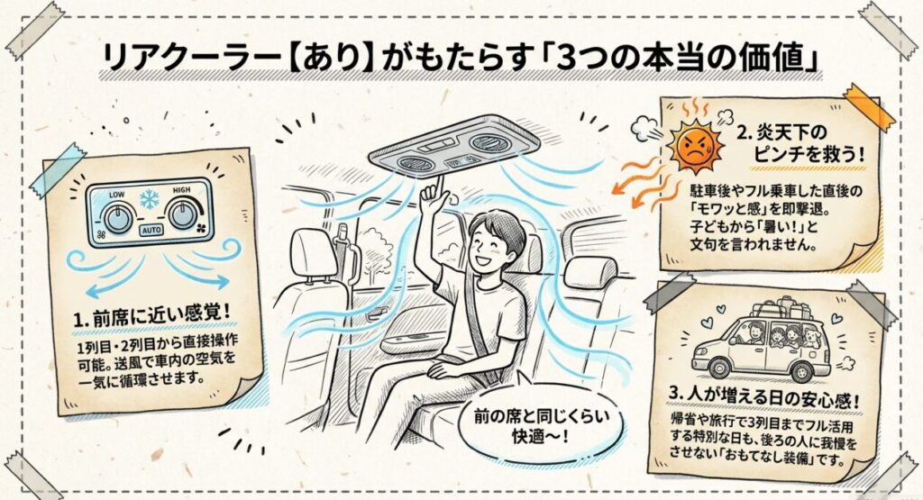 リアクーラー【あり】はどんな快適性がある? 新型フリード GT系