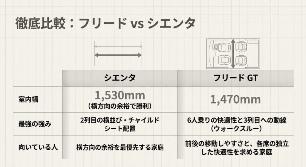 フリードとシエンタを比較