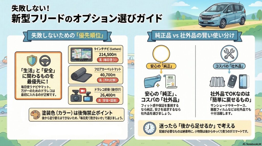 【明細大公開】新型フリードのオプションおすすめ！失敗しない選び方
