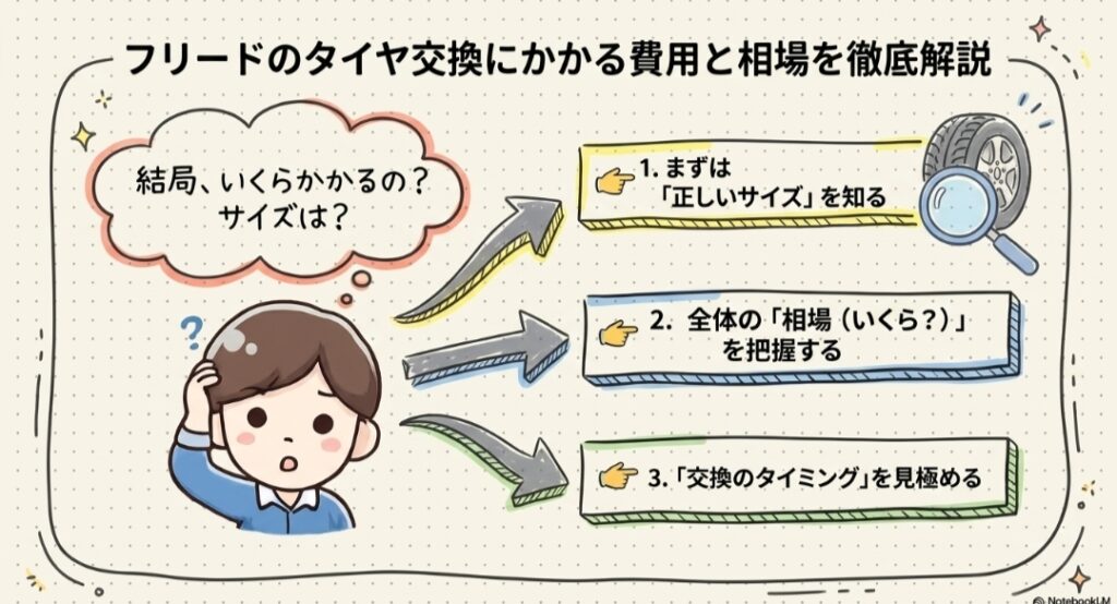 フリードのタイヤ交換にかかる費用と相場を徹底解説