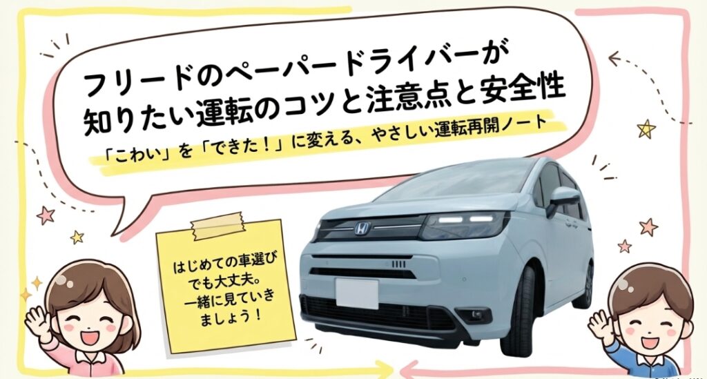 フリードのペーパードライバーが知りたい運転のコツと注意点と安全性