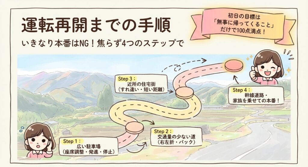 運転再開までの手順　フリード　GT系