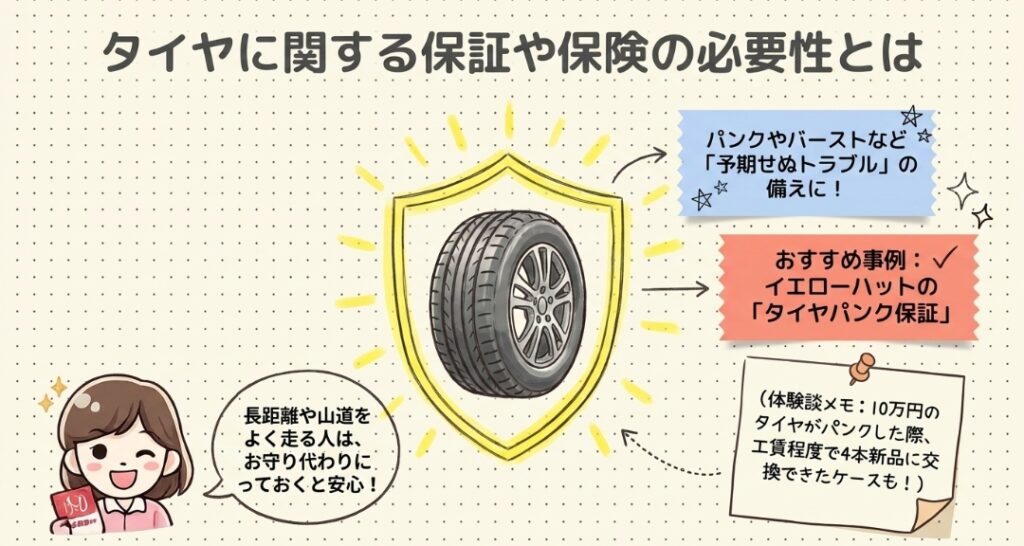 タイヤに関する保証や保険の必要性とは フリードGT系