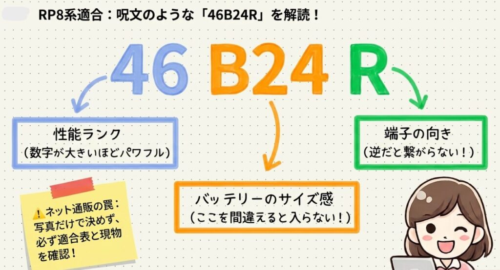 RP8の46B24R適合確認　ステップワゴンRP8系