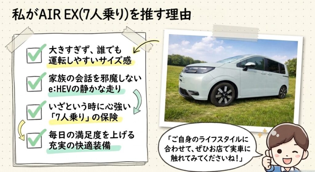 フリード新型はAIR EXがおすすめ