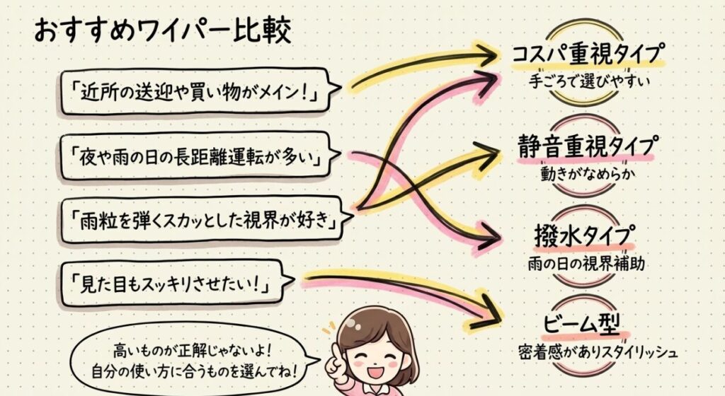 おすすめワイパー比較　フリードGT系