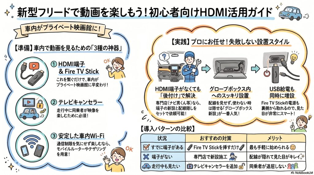 新型フリード HDMI端子が気になる!便利な活用術と取付ガイド2