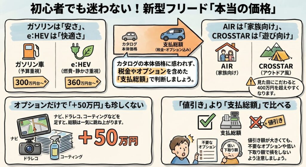 新型フリードはいくらで買った？見積もり実例と乗り出し価格の目安　２