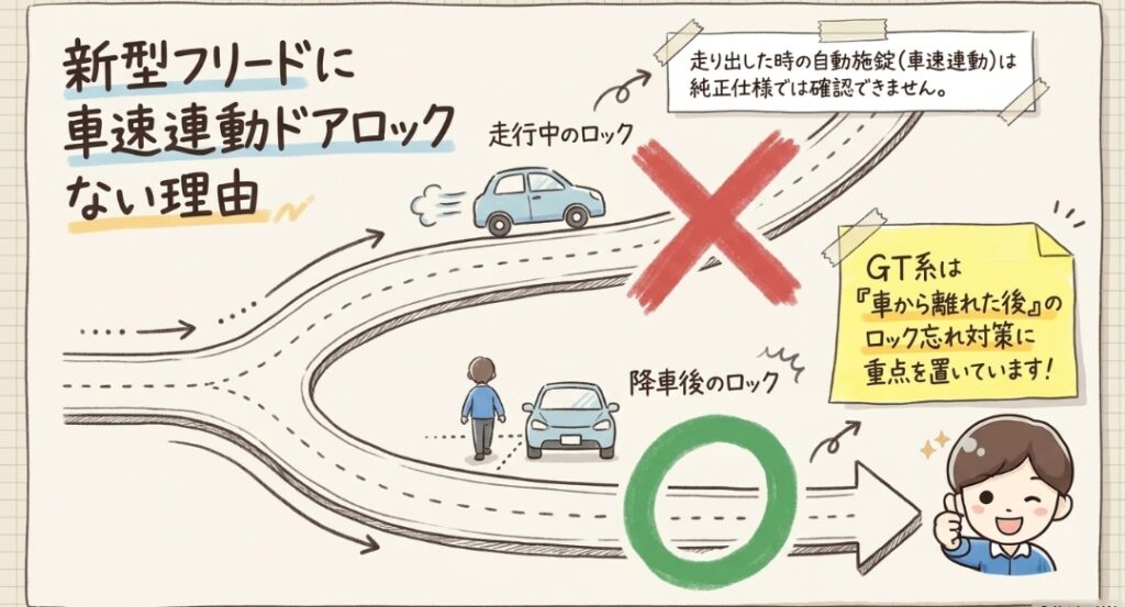 新型フリードに車速連動ドアロックない理由