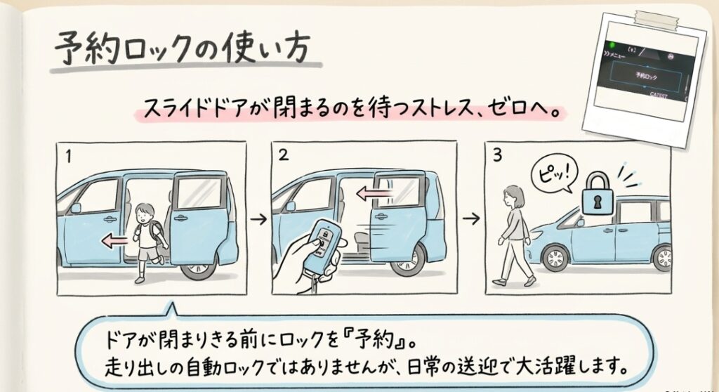 予約ロックの使い方 新型フリード　GT系