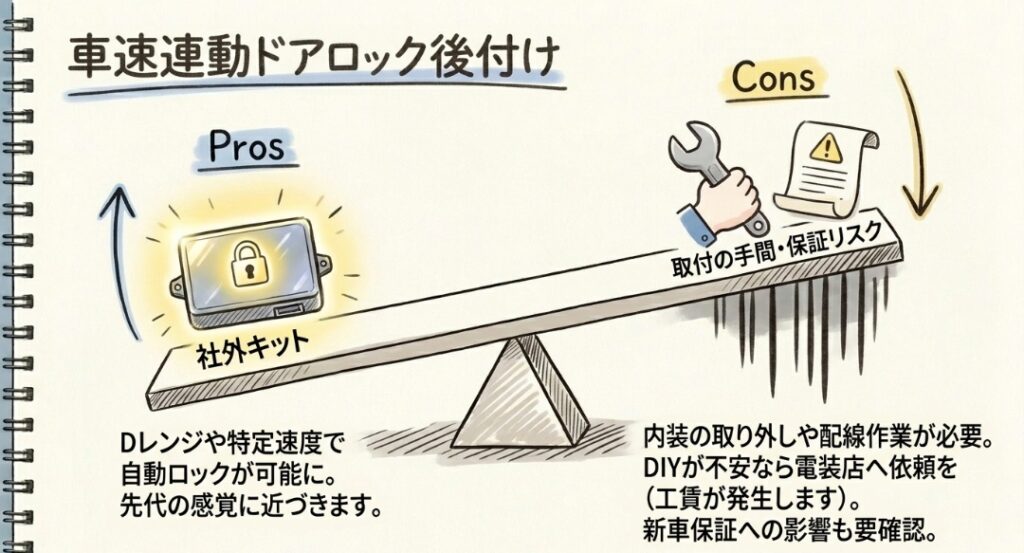 車速連動ドアロック後付け フリード　GT系