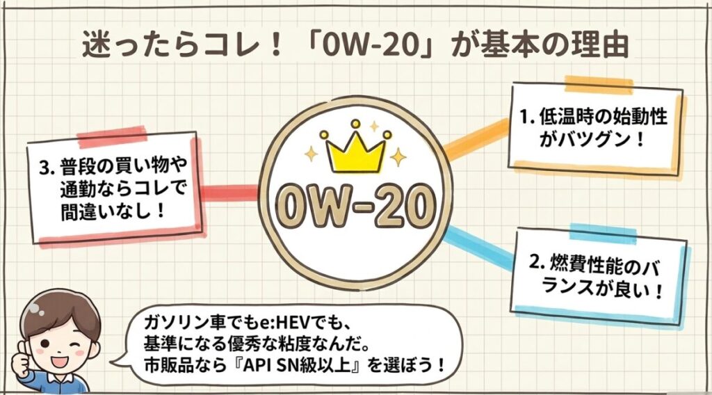 0W-20が基本の理由　新型フリード　オイル