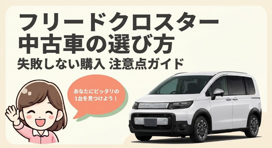 フリードクロスター中古車の選び方と失敗しない購入ポイントを解説するアイキャッチ画像