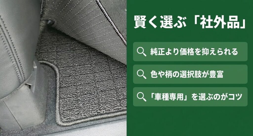 新型フリードの社外フロアマットは価格やデザインを重視する人に向いている