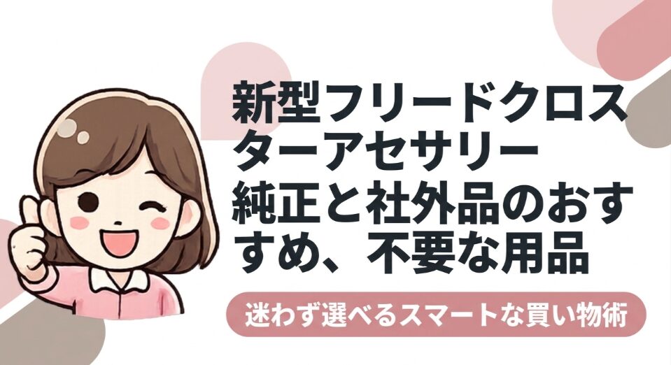 新型フリードクロスターの純正・社外アクセサリーと不要な用品の選び方を紹介するガイド