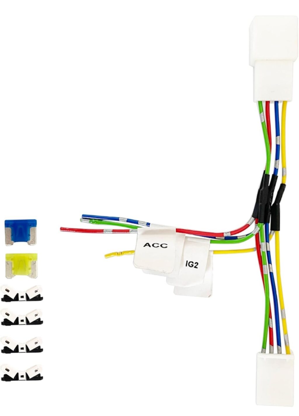 新型フリード用の電源取り出しオプションカプラーハーネス（ACC・IG2配線タグ付き）